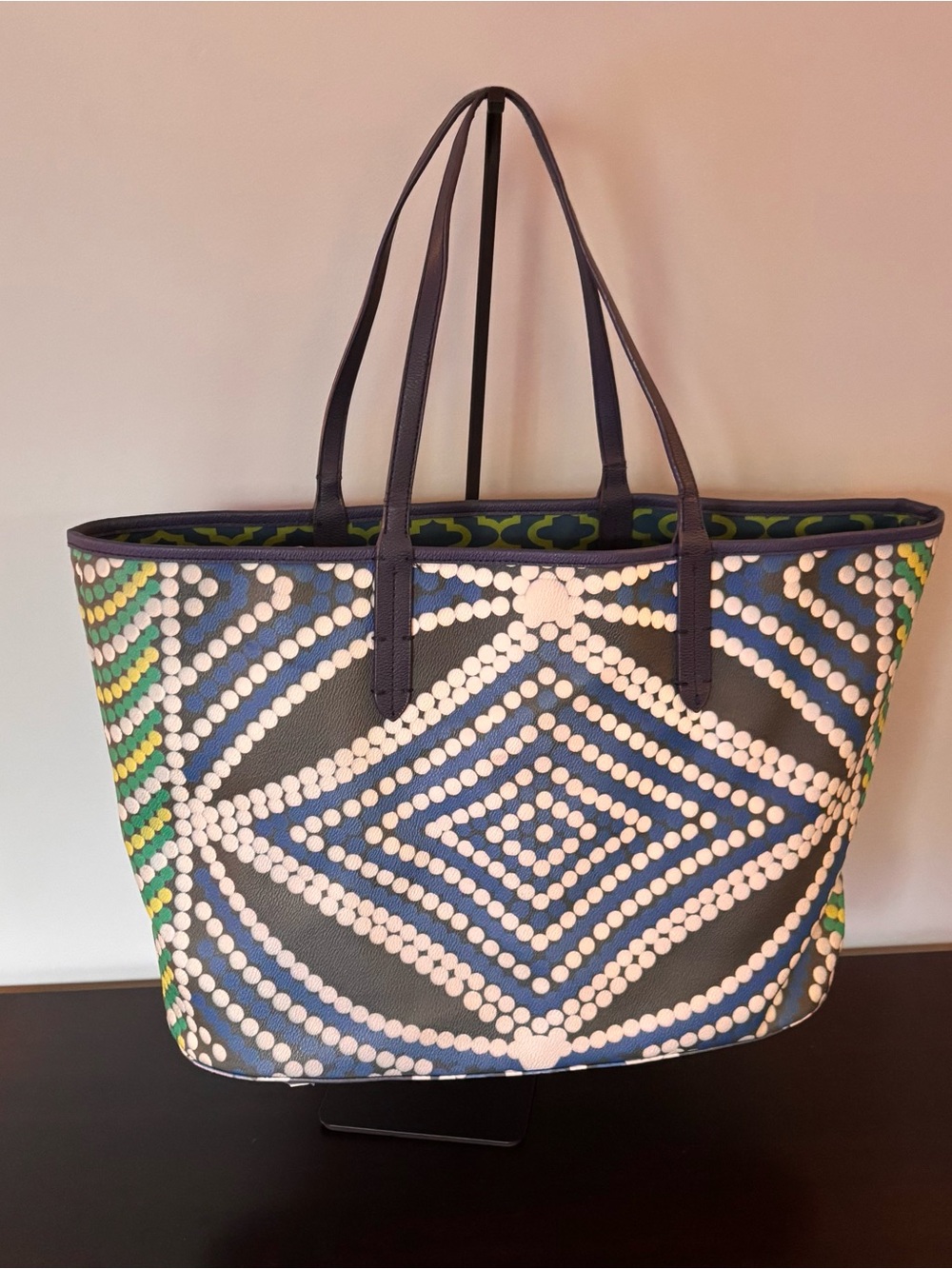 Oryany St. Tropez Bead Print Coated Canvas Tote